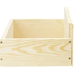 Tiroir Box Cube pin naturel