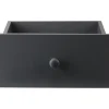 Tiroir pour étagère cube bois noir