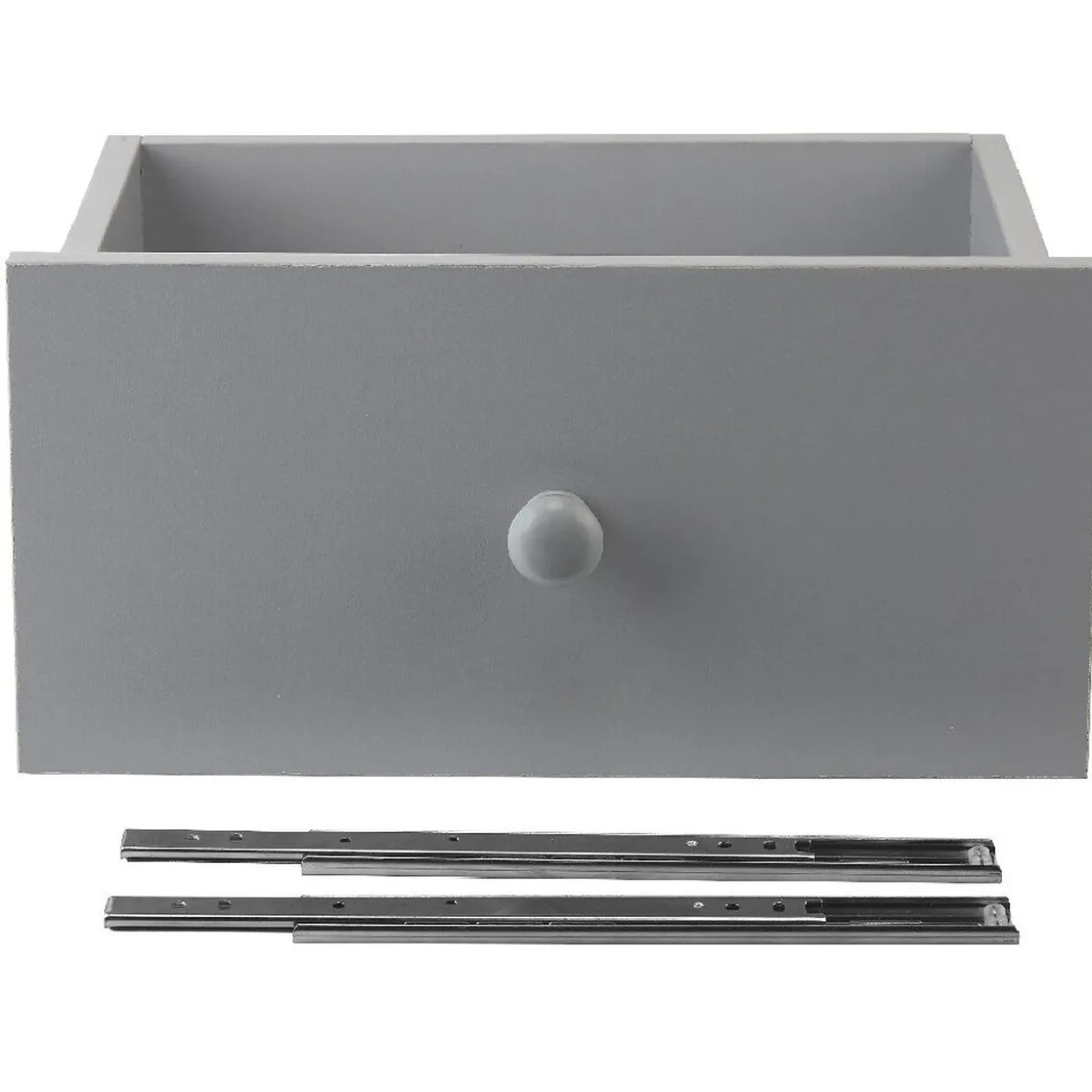 Tiroir pour étagère cube bois gris