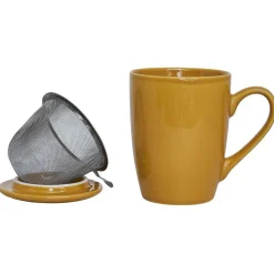 Tisanière avec couvercle et filtre amovible