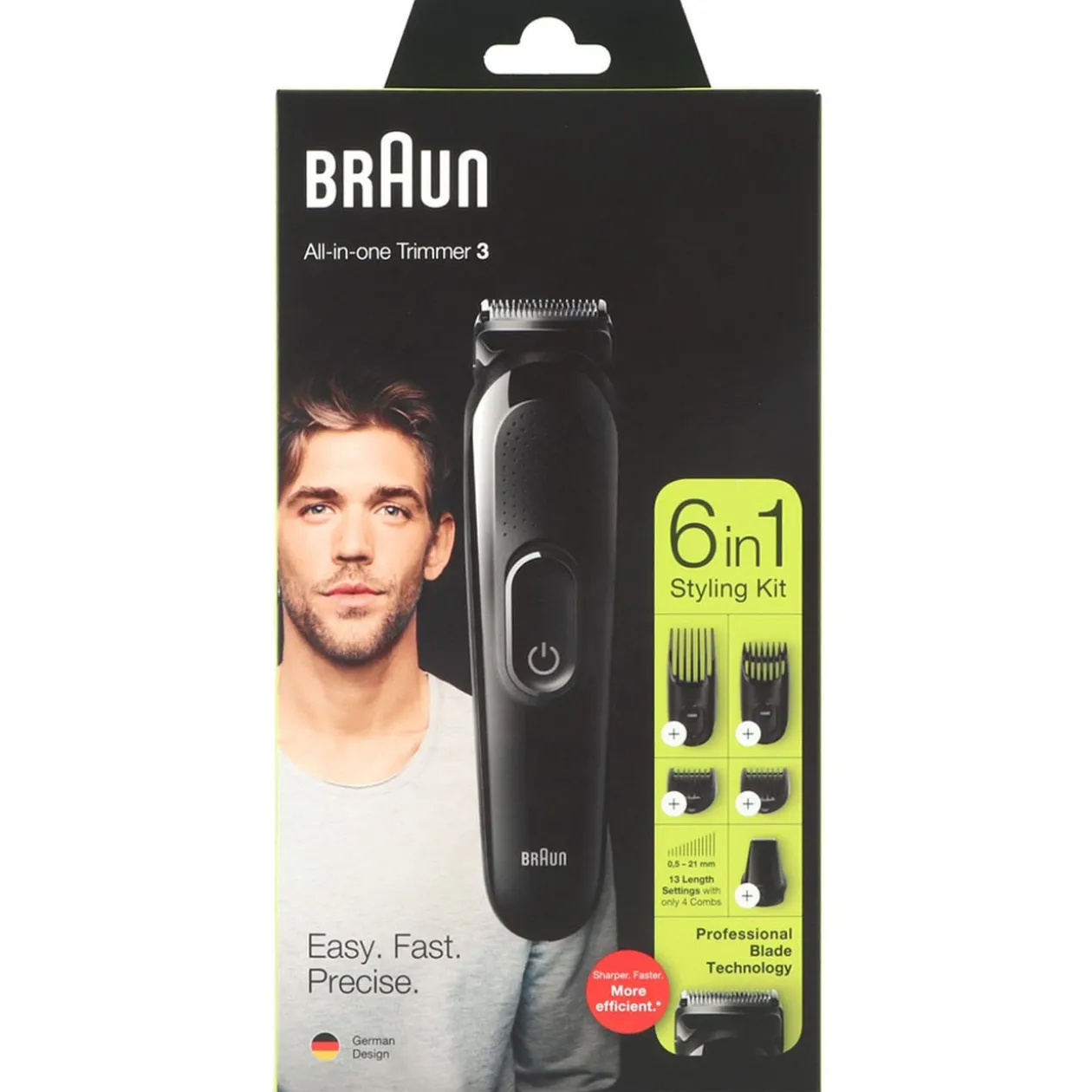 Tondeuse à barbe MGK3221 Braun 6 en 1 sans fil 13 longueurs de coupe