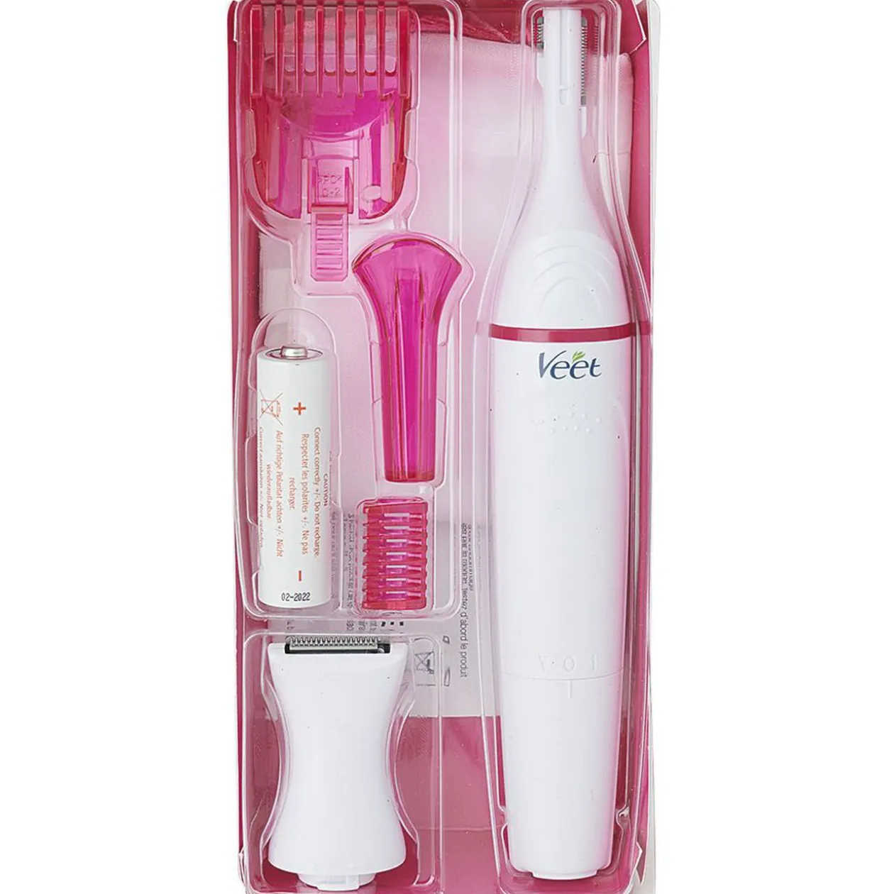 Tondeuse Veet sensitive precision beauty styler 7 accessoires