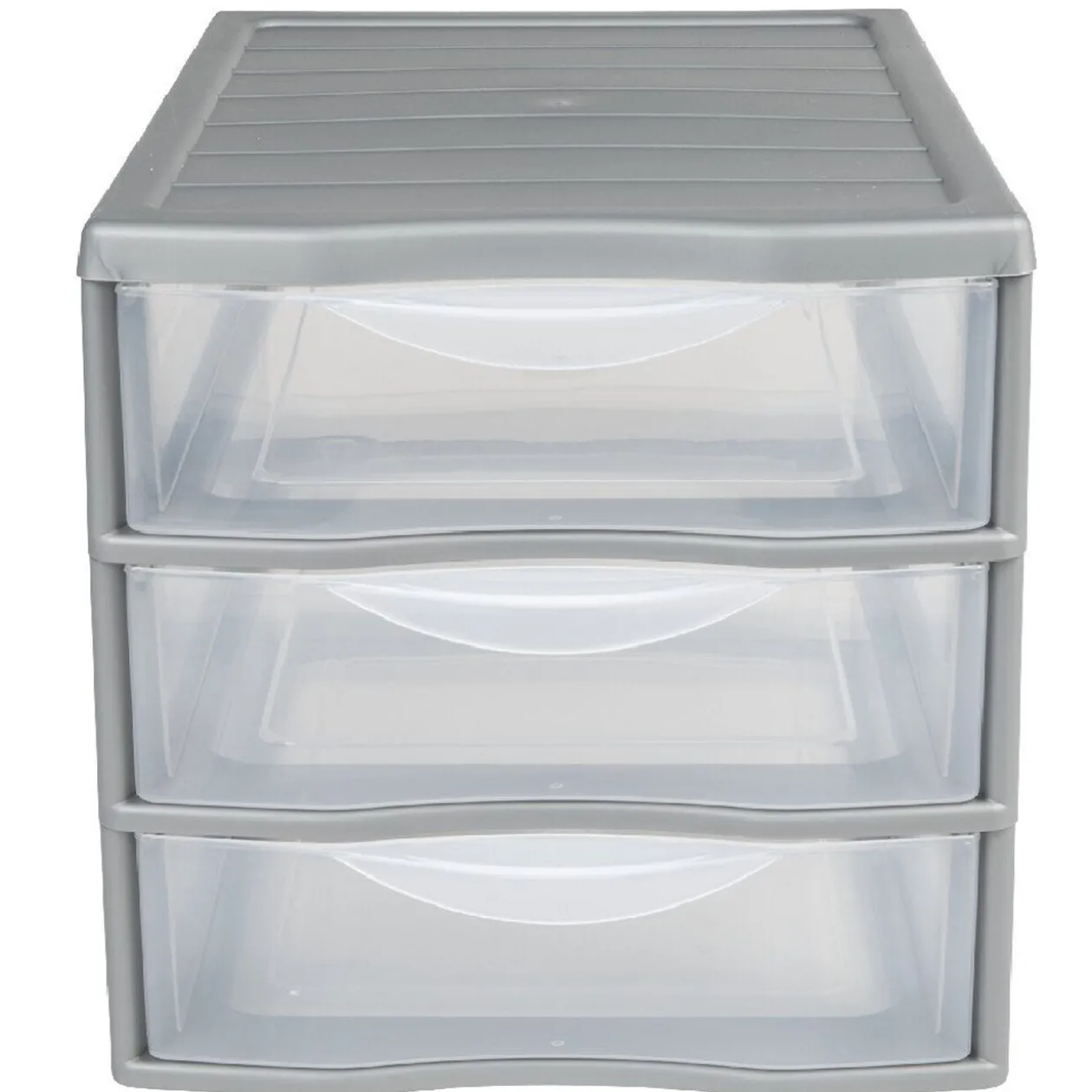 Tour 3 tiroirs A4 gris