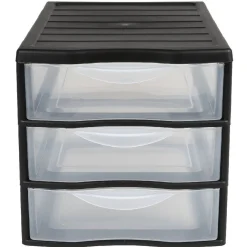 Tour 3 tiroirs A4 noir