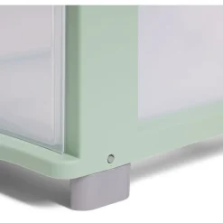 Tour de rangement à 5 tiroirs plastique transparent 27x37x103cm