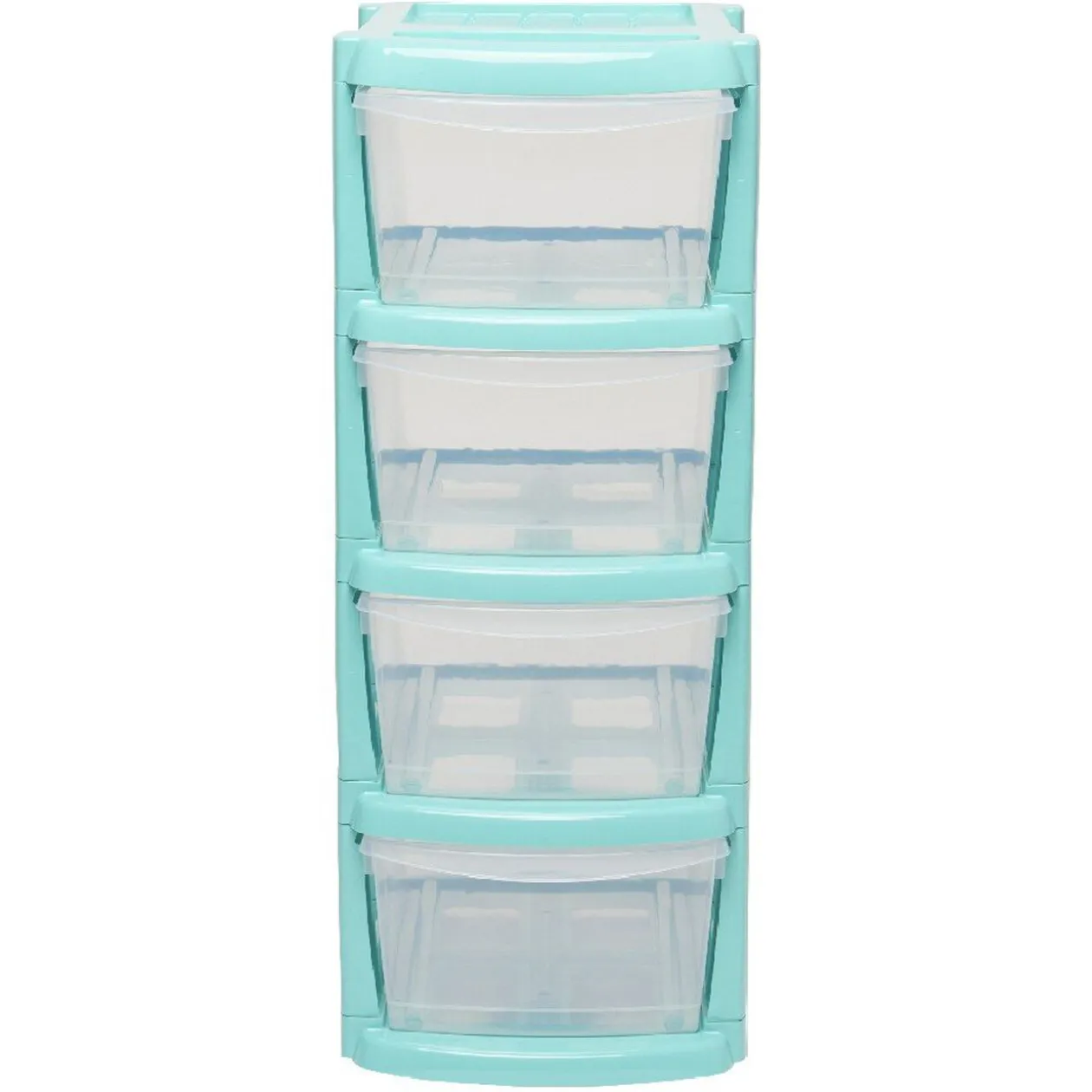 Tour de rangement 4 tiroirs A4 vert