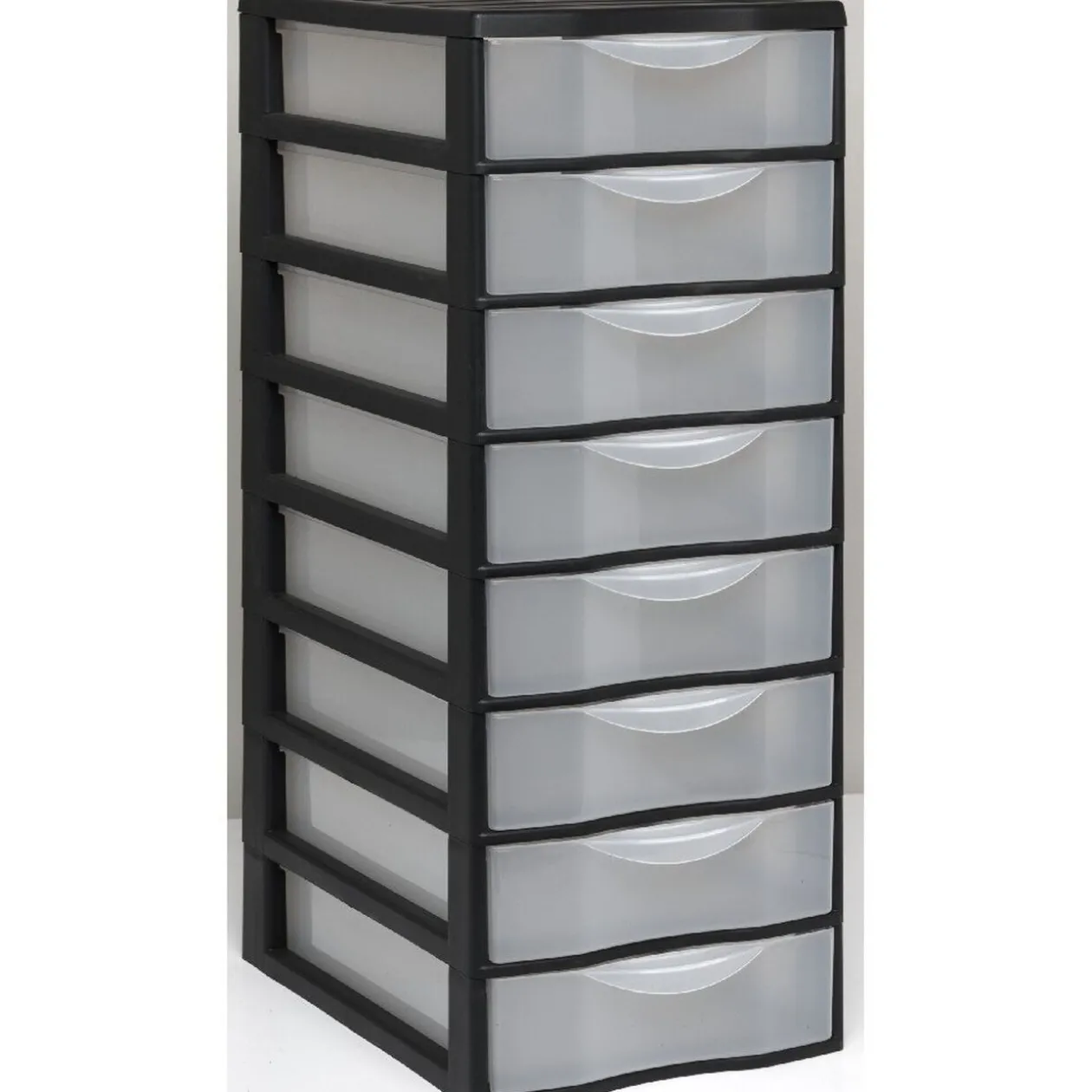 Tour de rangement 8 tiroirs A4 noir