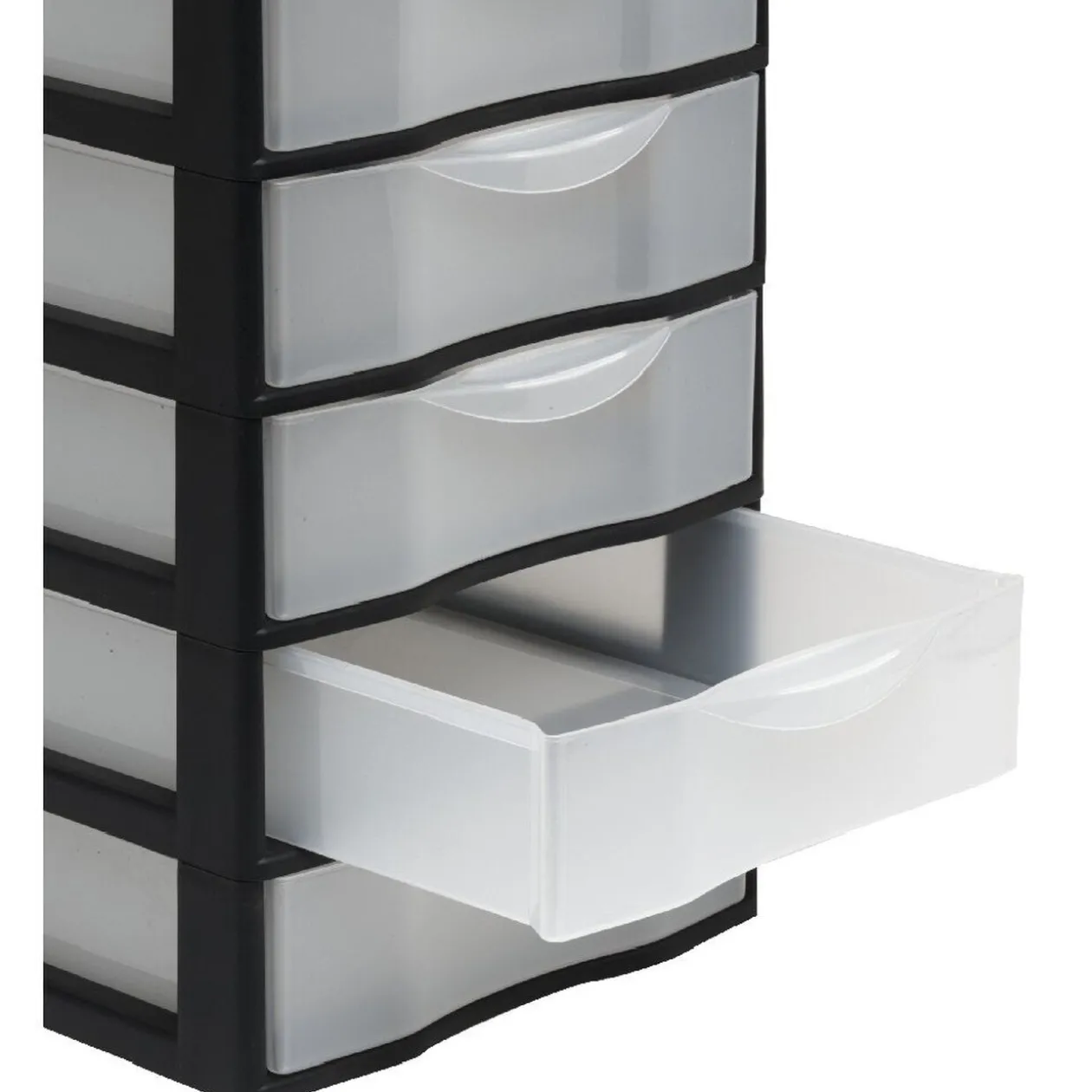 Tour de rangement 8 tiroirs A4 noir