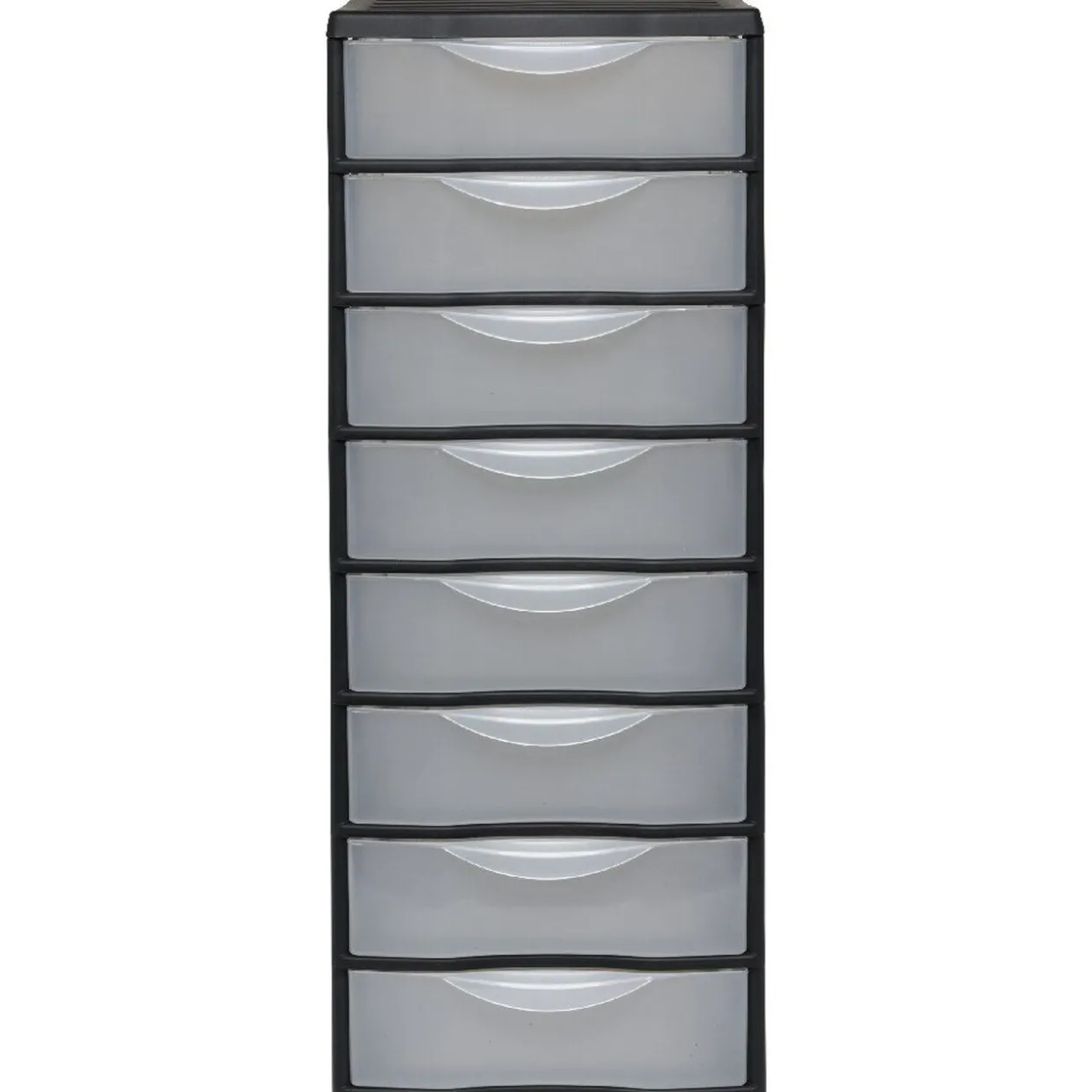 Tour de rangement 8 tiroirs A4 noir