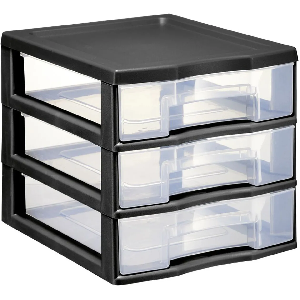 Tour de rangement 3 tiroirs format A6 noir