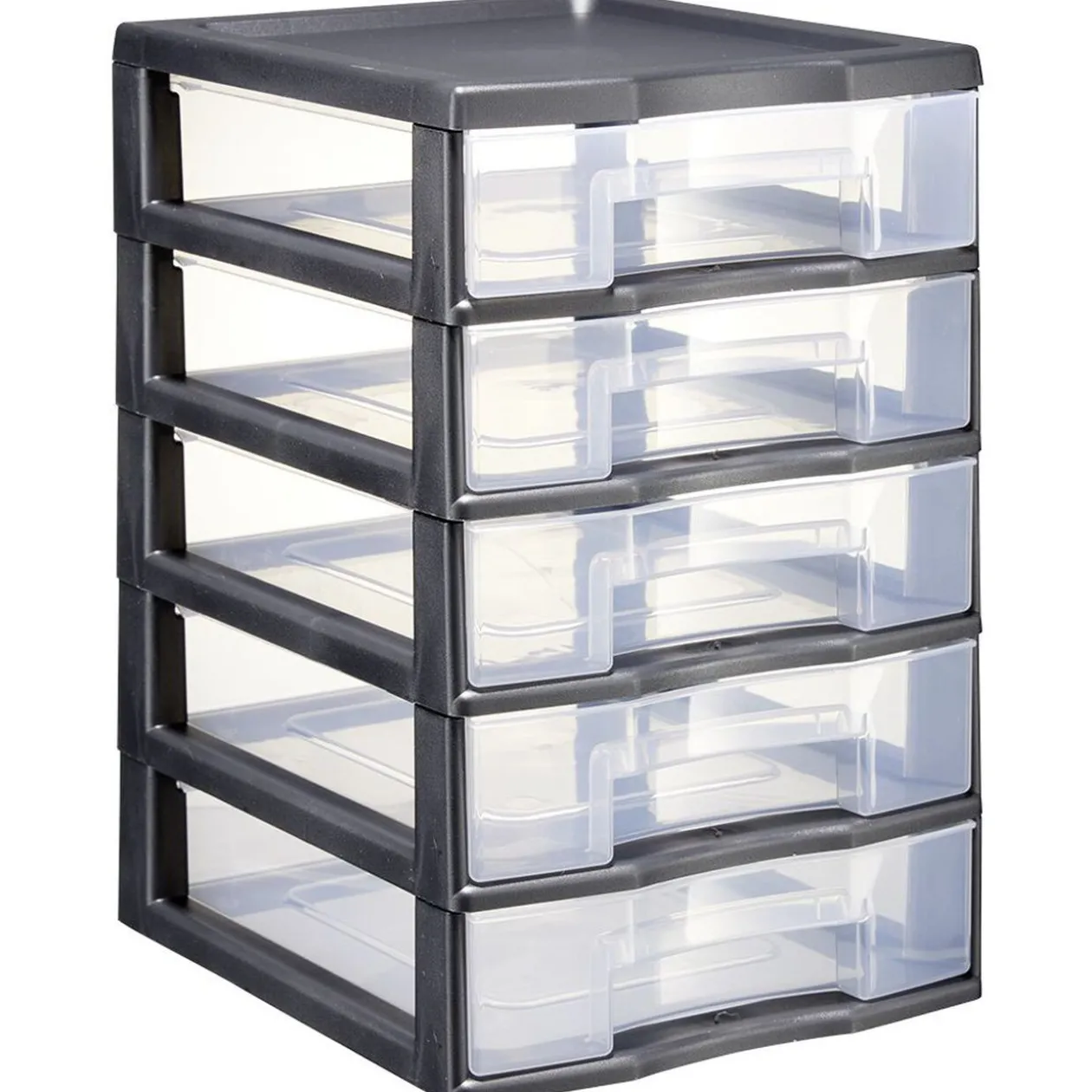 Tour de rangement 5 tiroirs format A6+ noir