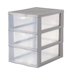 Tour de rangement A5 plastique gris