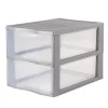Tour de rangement A4 plastique gris