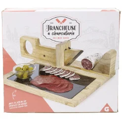 Trancheuse à charcuterie en bois