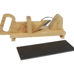 Trancheuse à saucisson coulissant avec plateau