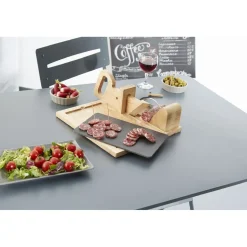 Trancheuse saucisson bois