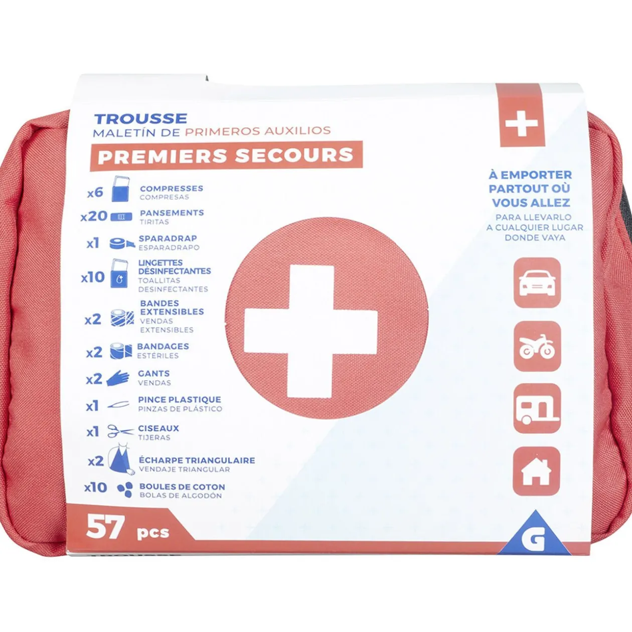 Trousse de premiers secours 57 pièces