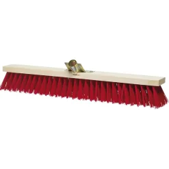Tête de balai en bois poils rigides pour extérieur 60cm