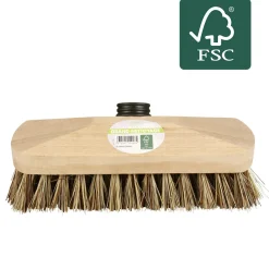 Tête de balai lave pont brosse en bois