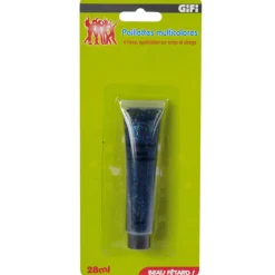 Tube de paillettes multicolores