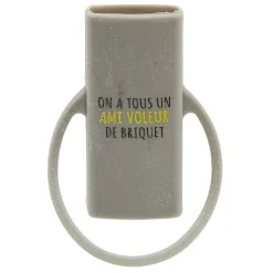 Étui à briquet en silicone design message