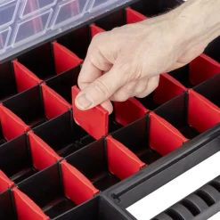 Valisette double de bricolage à compartiments