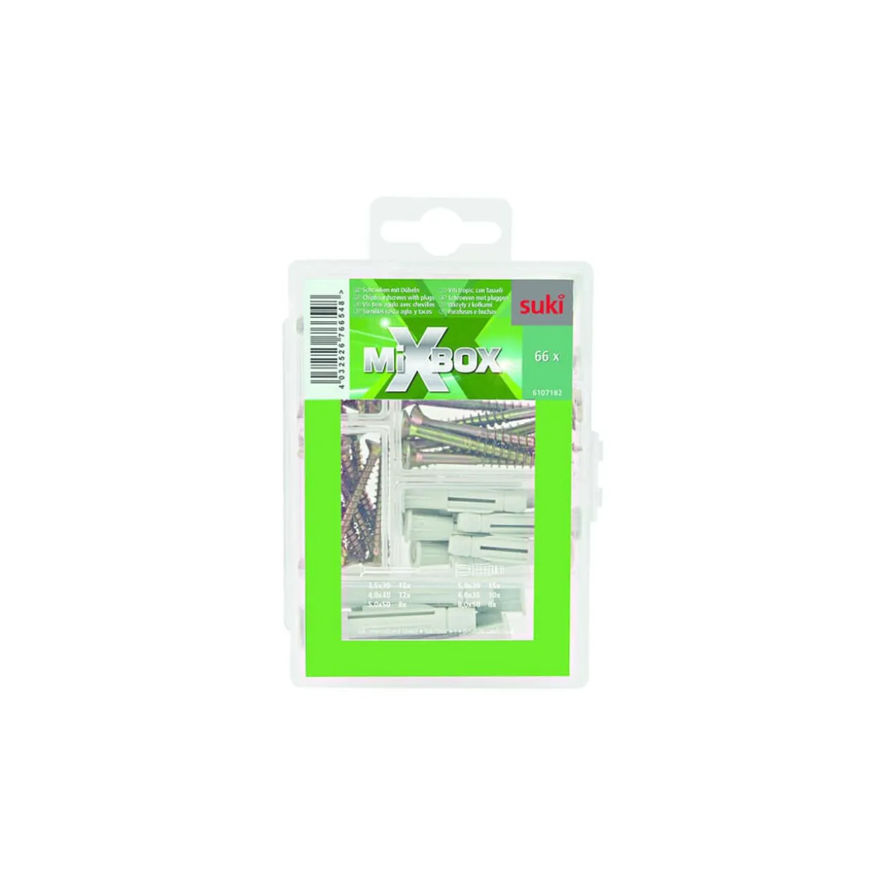 Valisette Mixbox Suki vis et cheville 66 pièces