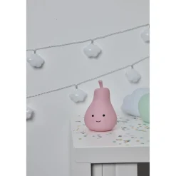 Veilleuse forme poire rose