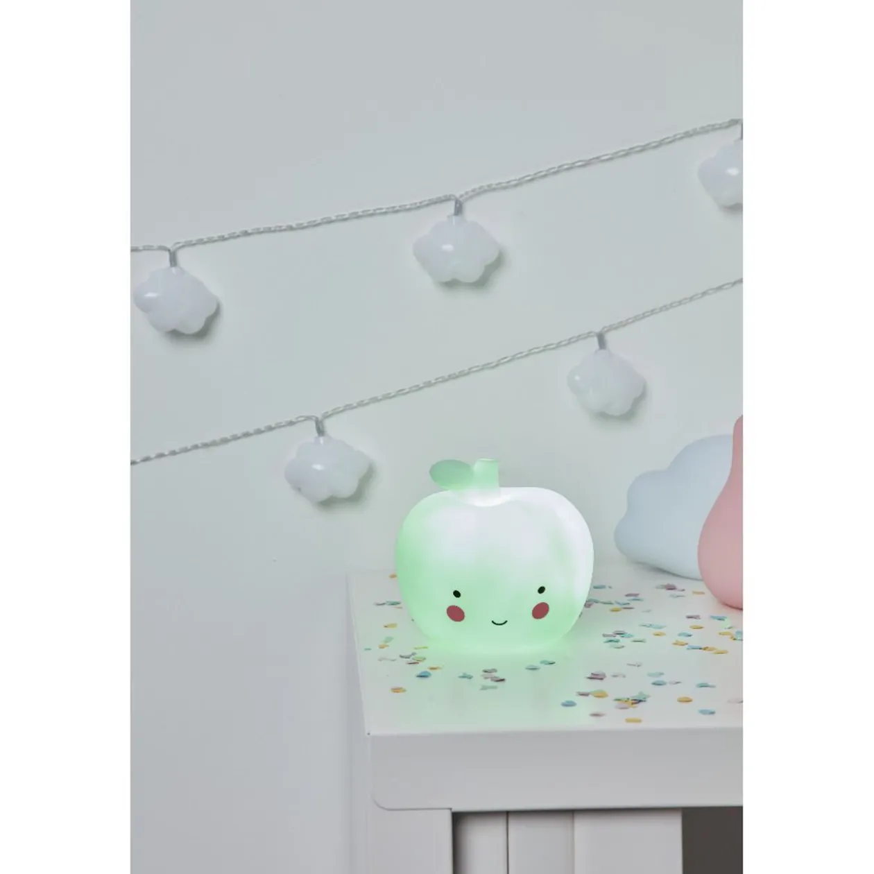 Veilleuse forme pomme verte