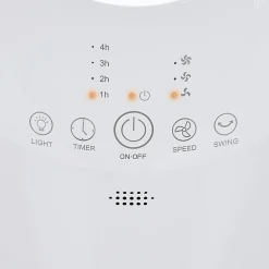 Ventilateur à LED sans pale oscillant 26,5x20,5xH58cm 45W