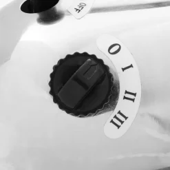 Ventilateur de table gris chromé