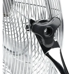 Ventilateur industriel à poser gris chromé Homday 45 cm