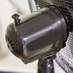 Ventilateur sur pied - 3 vitesses - 45W - Noir