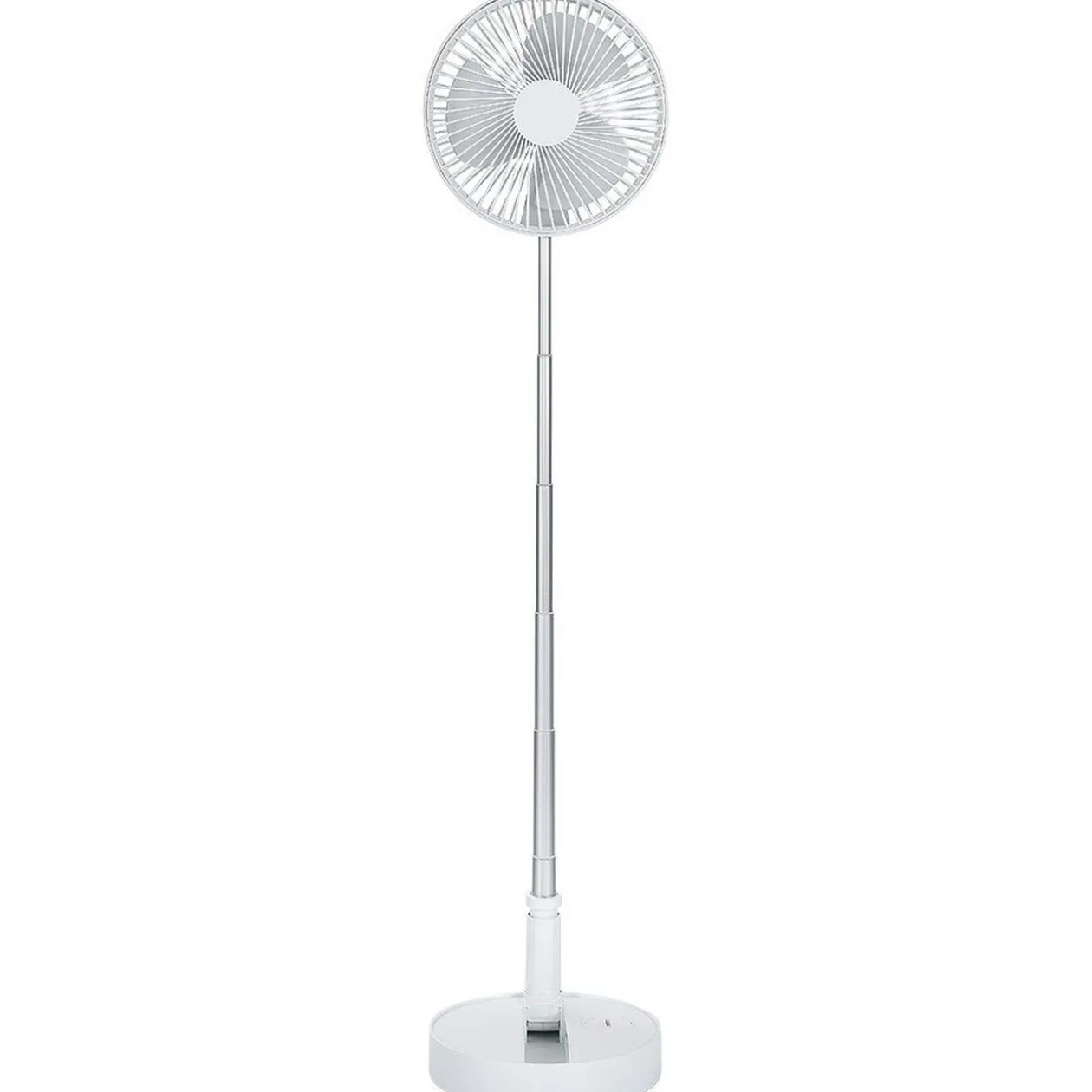 Ventilateur télescopique nomade blanc
