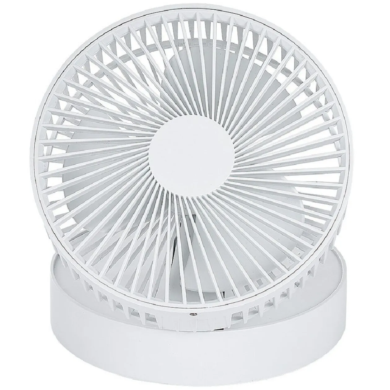 Ventilateur télescopique nomade blanc