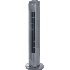 Ventilateur tour oscillant gris 45W