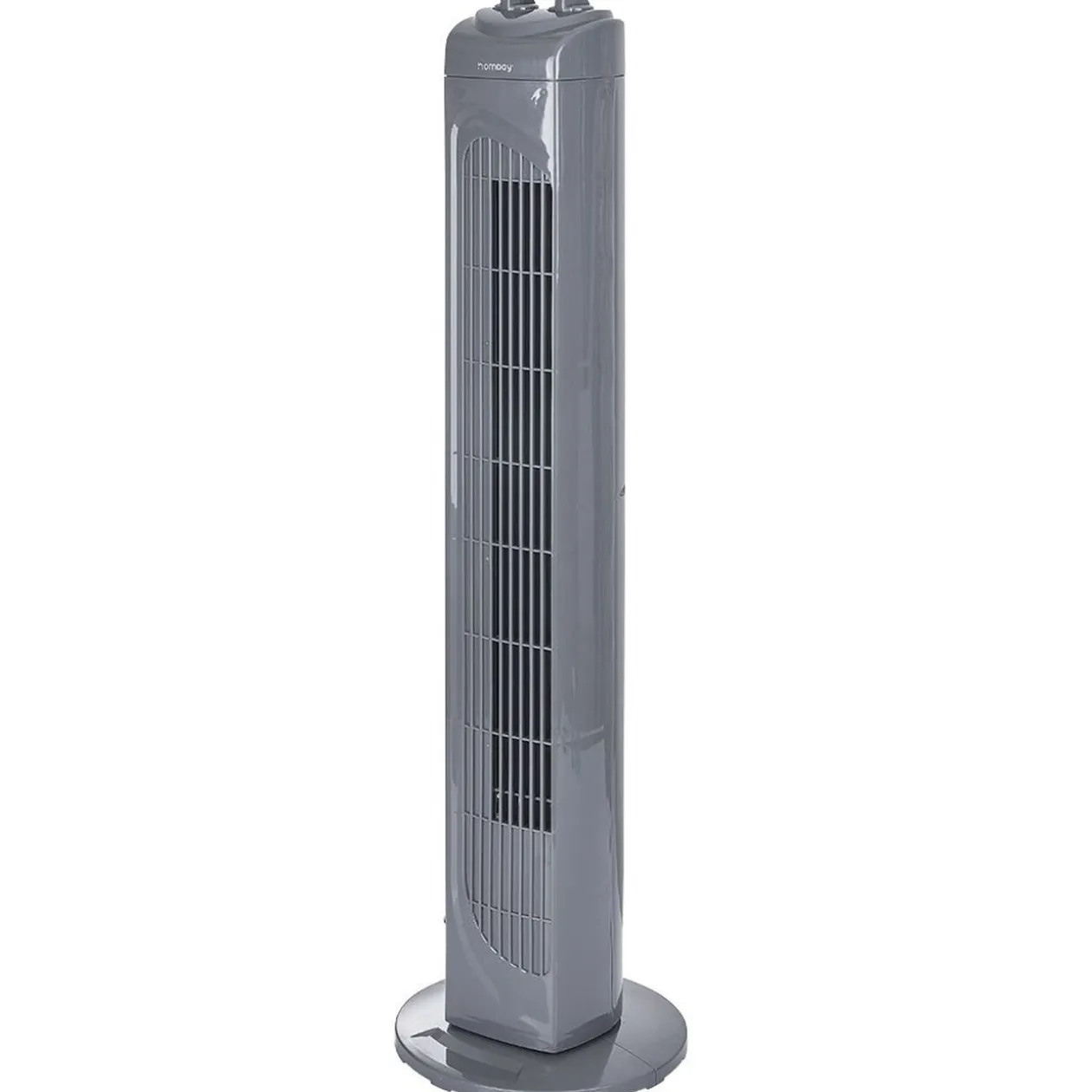 Ventilateur tour oscillant gris 45W