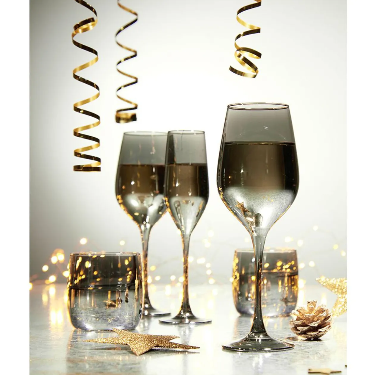 Verre à pied Kira Smoked 35cL x4