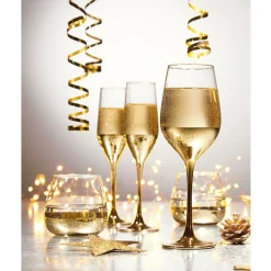 Verre à pied Oksana doré 35cL x4