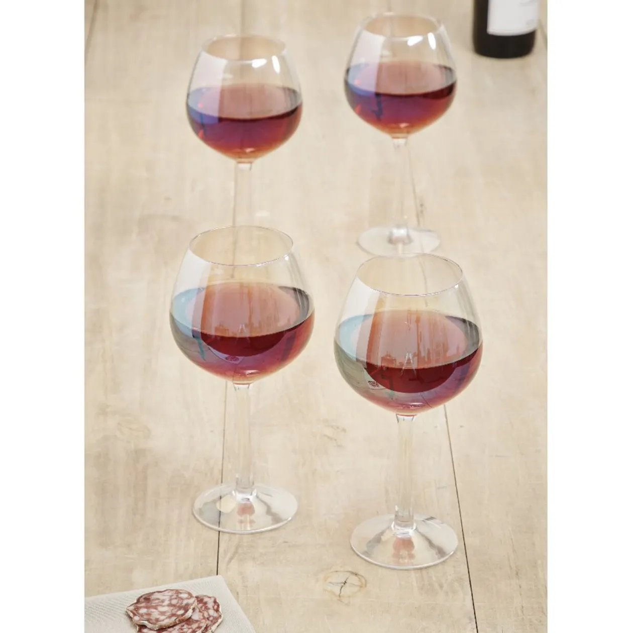 Verre à vin irisé x4