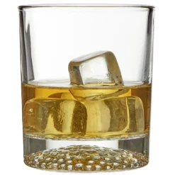 Verre à whisky fond martelé x3