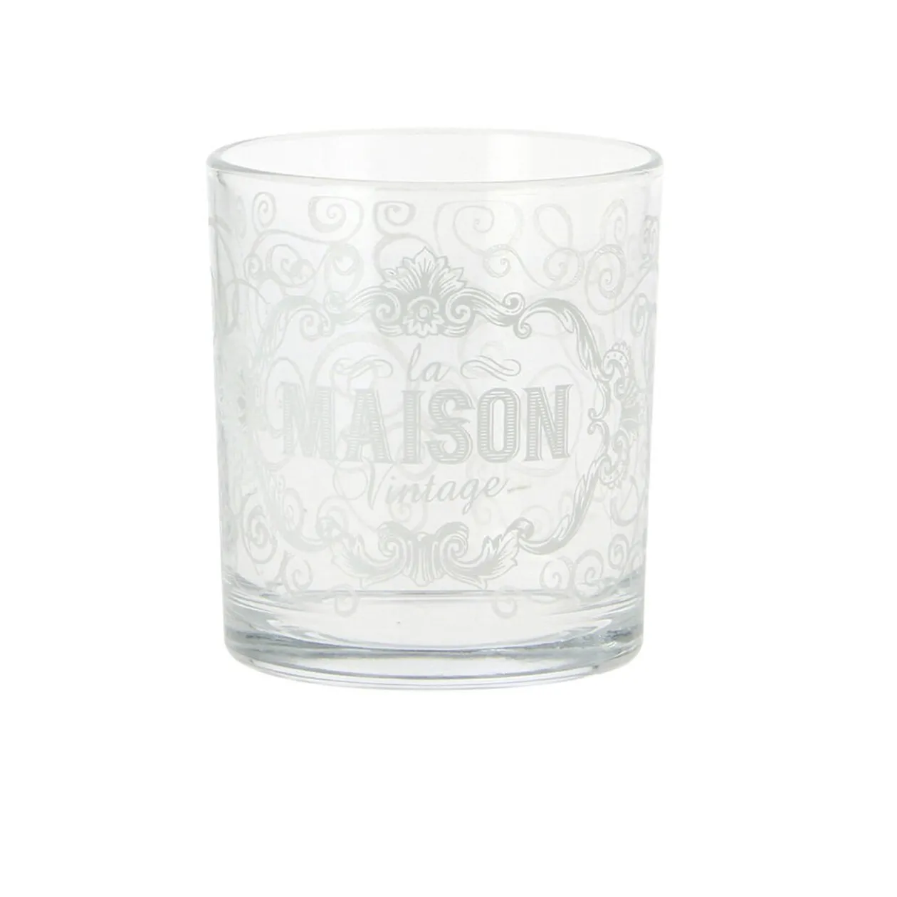 Verre bas la maison vintage x 3