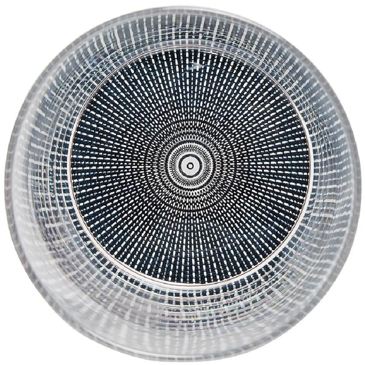 Verre bas transparent fond imprimé 34,5 cl