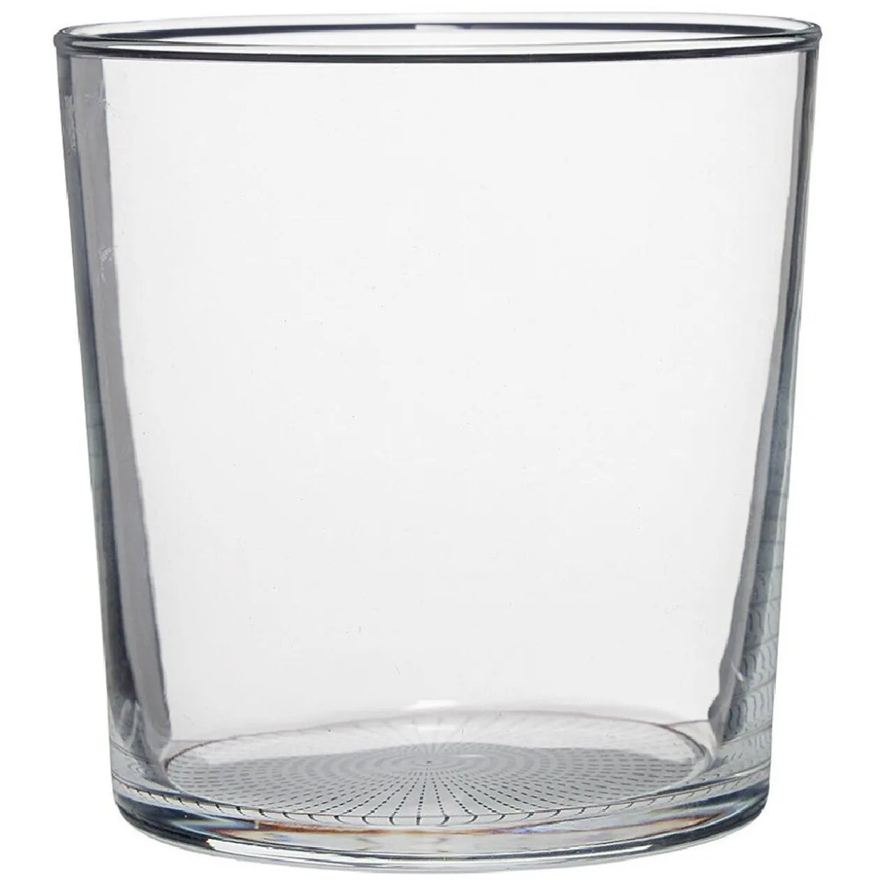 Verre bas transparent fond imprimé 34,5 cl