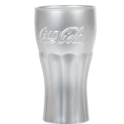 Verre Coca-Cola gris argenté