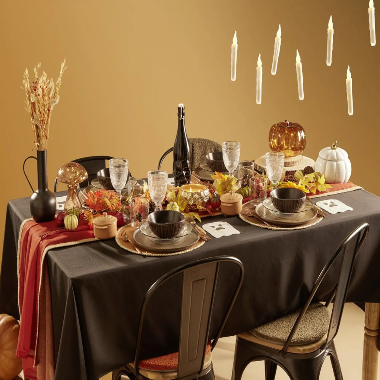 Verre Halloween transparent avec tête de mort intérieur 350ml