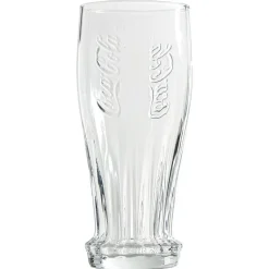Verre haut Coca-Cola Caps design bouteille à l'envers transparent 35cl