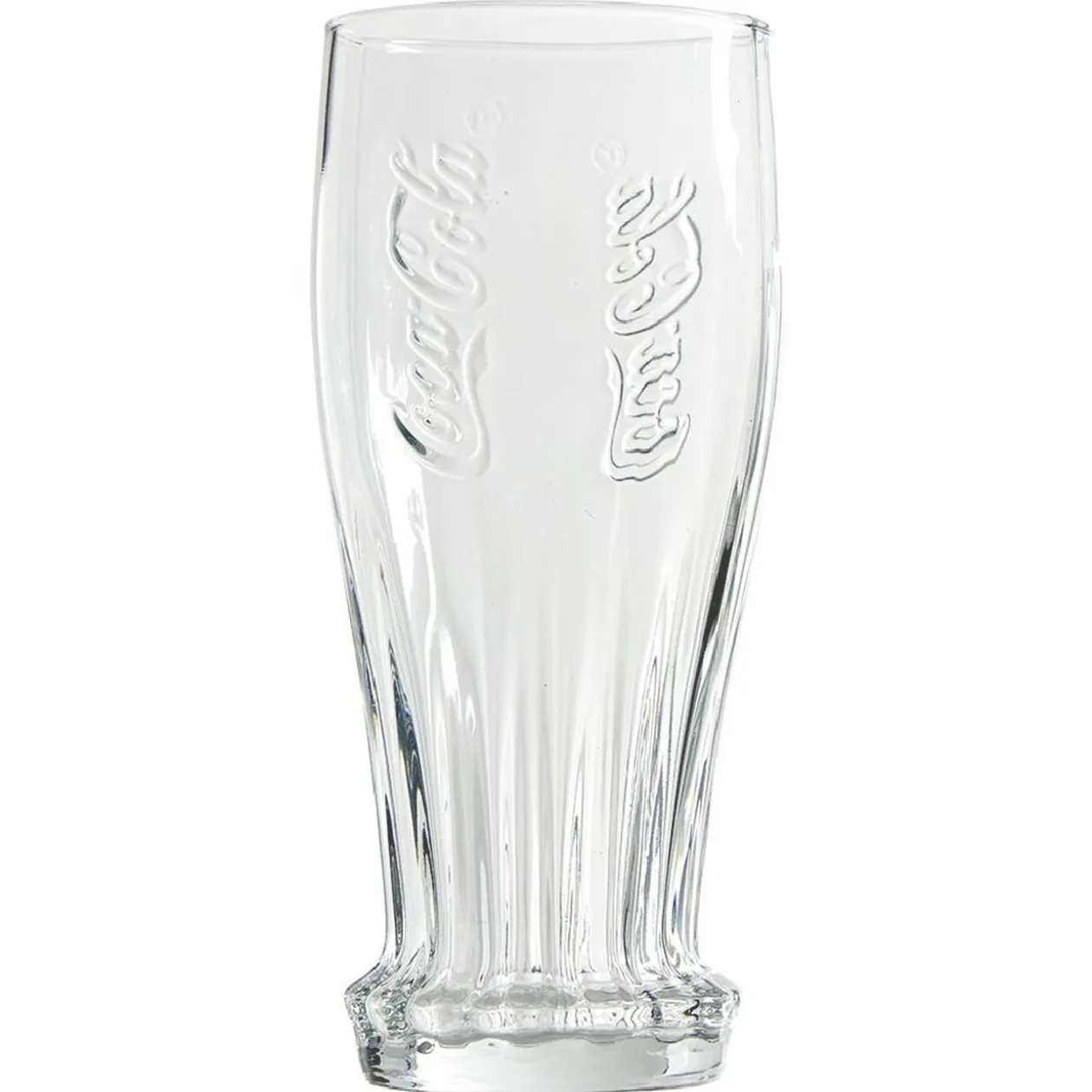 Verre haut Coca-Cola Caps design bouteille à l'envers transparent 35cl