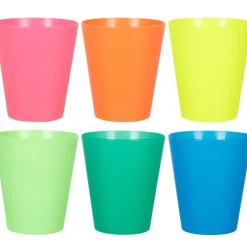 Verre multicolore x6