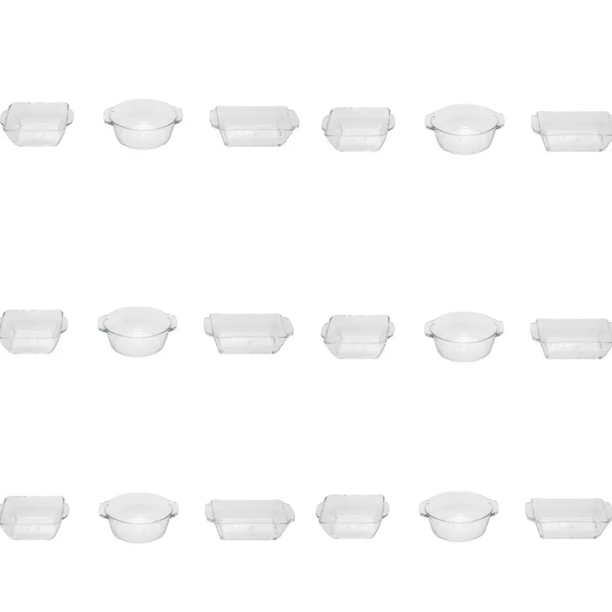 Verrine ronde rectangle et carré x 18